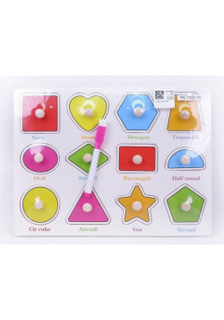 Puzzle drewniane kształty