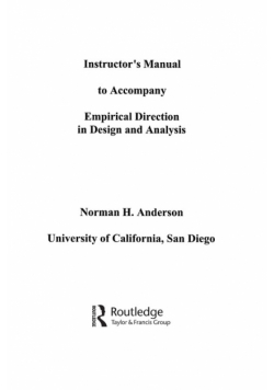 Empirical Direction in Design and Analysis