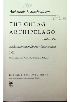 The gulag archipelag