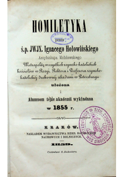 Homiletyka 1859 r.