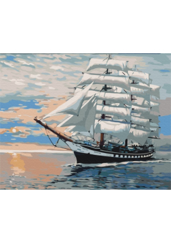 Malowanie po numerach BRUSHME 40x50 cm Wiatr w żagle