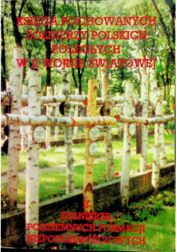 Księga pochowanych żołnierzy polskich poległych w II wojnie światowej II