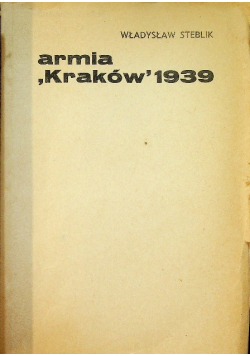 Armia "Kraków" 1939