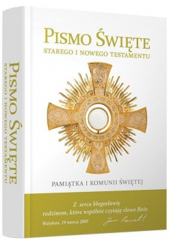 PS ST i NT Test. Biblia dom. z obw. pasek złoty