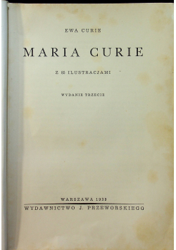 Maria Curie 1939r.