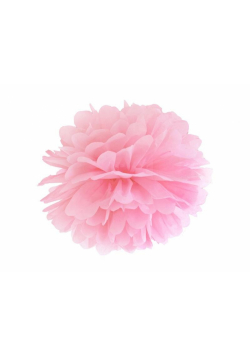 Pompon bibułowy rózowy 35cm