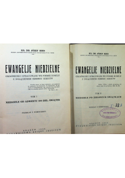 Ewangelie Niedzielne 2 Tomy 1936 r.