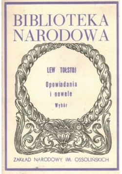 Tołstoj opowiadania i nowele