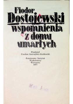 Wspomnienia z domu umarłych
