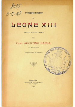 Pensieri su Leone XIII 1902 r.