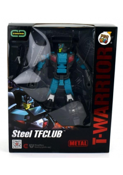 Robot T-Warrior metal błękitny