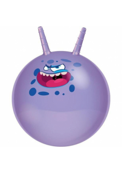 Piłka do skakania z rogami fioletowa 45cm