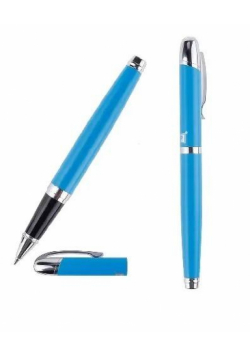 Długopis elegancki 0,5mm ze skuwką niebieski