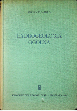 Hydrogeologia ogólna plus dedykacja autora