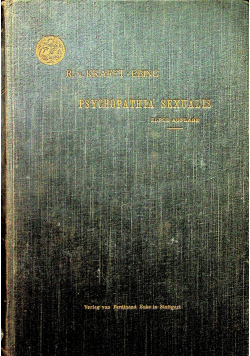 Psychopathia Sexualis Elfte Auflage 1901 r.