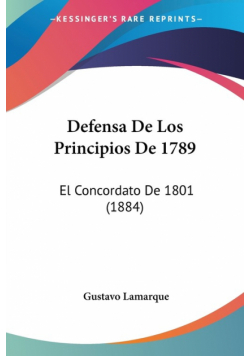 Defensa De Los Principios De 1789