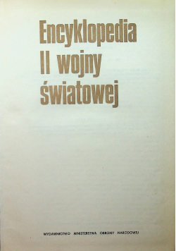 Encyklopedia II wojny światowej