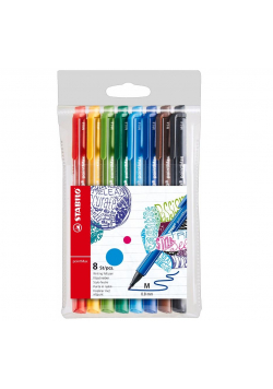 Cienkopis Point max 8 kolorów etui STABILO