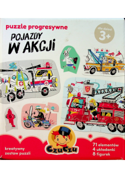 Puzzle progresywne Pojazdy w akcji
