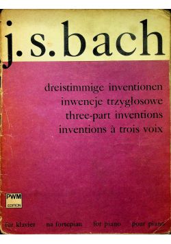J S Bach dreistimmige inventionen