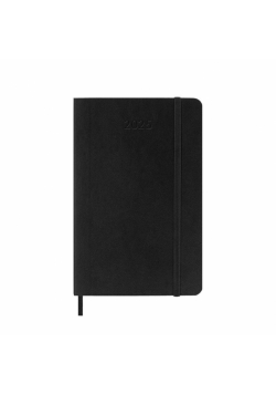 Kalendarz 2025 12M Moleskine L tygodniowy czarny 13x21