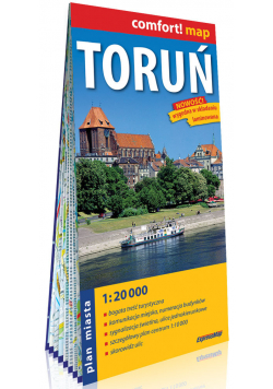 Toruń laminowany plan miasta 1:20 000