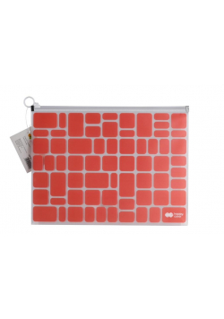Teczka B4 PP z suwakiem Trend Coral HAPPY COLOR