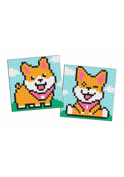 Diamentowa mozaika na magnesie IDEYKA 9x9 cm kids Zabawne Psy