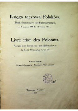 Księga tęczowa Polaków 1915 r.