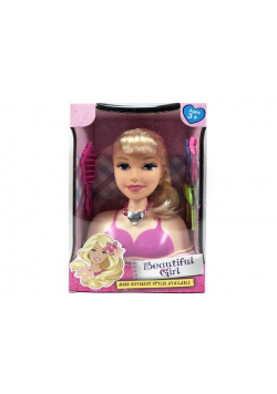 Głowa do czesania 15 cm blond