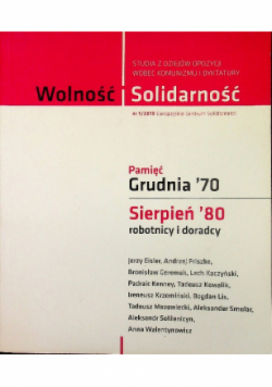 Wolność I Solidarność Studia Z Dziejów Opozycji