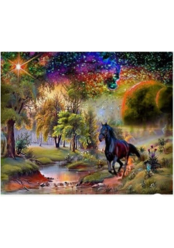 Diamentowa mozaika Koń magiczna kraina NO-1007057