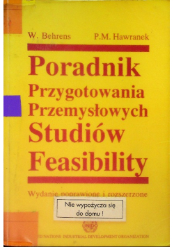 Poradnik przygotowania przemysłowych studiów feasibility