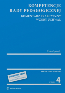 Kompetencje rady pedagogicznej. w.4