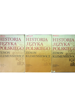 Historia języka polskiego 3 tomy
