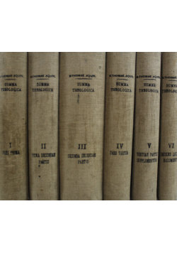 Summa Theologica Tom I do VI 1923 r.