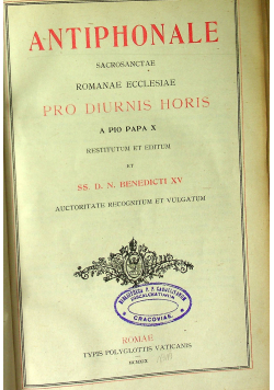 Antiphonale 1919r.