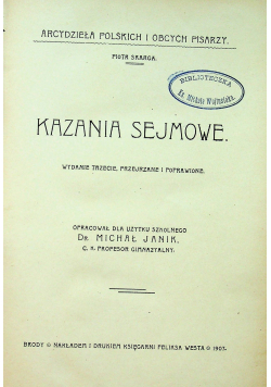 Kazania sejmowe 1907 r