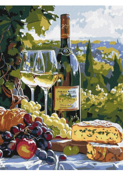Malowanie po numerach - Smak chardonnay 30x40cm