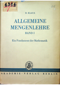 Allgemeine mengenlehre