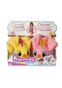 Bunnies Friends Pluszowe Ptaszki żółty i różowy