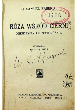 Róża wśród cierni  1932 r.