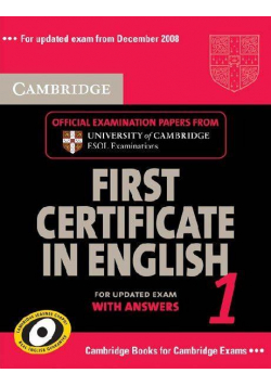 Cambridge first certificate in english 1