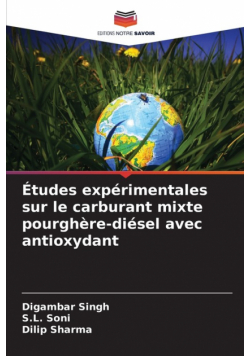 Études expérimentales sur le carburant mixte pourghère-diésel avec antioxydant