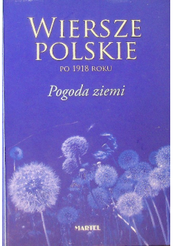 Wiersze polskie po 1918 roku Pogoda ziemi