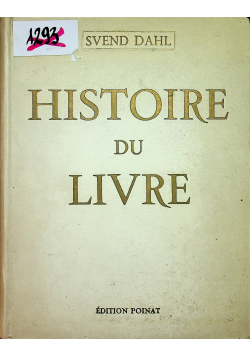 Historie du livre