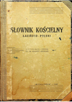 Słownik kościelny łacińsko polski 1948 r