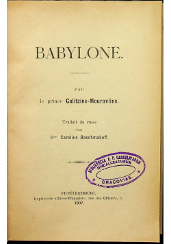 Babylone 1907 r.