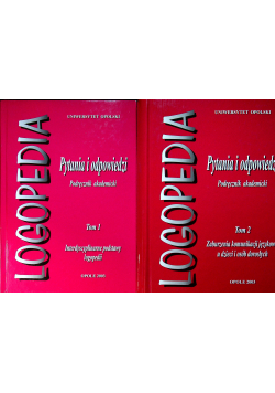 Logopedia Pytania i odpowiedzi tom I i II
