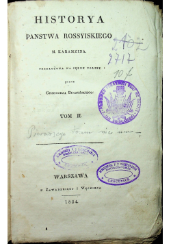 Historya panstwa rossyiskiego tom II 1824 r